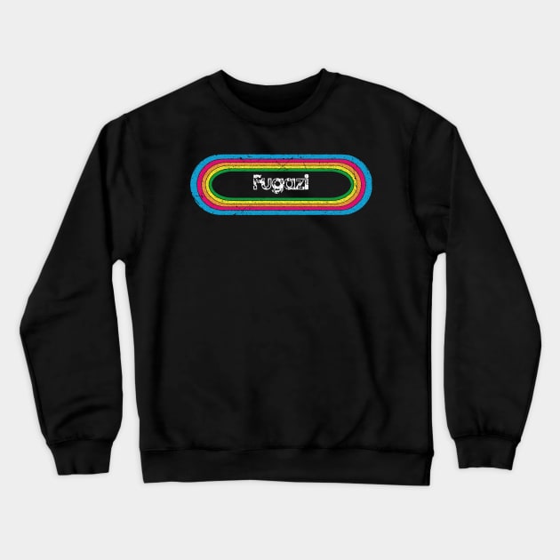 fugazi ll rainbow retro Crewneck Sweatshirt by bubur ayam